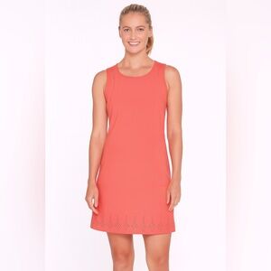 Title Nine Women’s Unconventional Sleeveless Mini Dress in Peach Pink Size Large